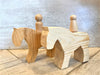 Handcrafted Wooden Baby Toys - Horse + Rider