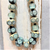 Multifaceted Handblown Glass Beaded Necklace