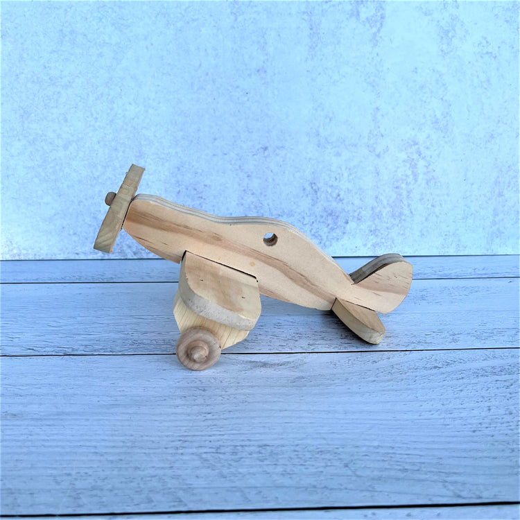 Handcrafted Wooden Baby Toys - Airplane