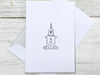 Wedding Note Cards - Church Note Cards -  Bridal Shower  Card - Wedding Stationery - Wedding Thank You Notes - Chapel Note Cards