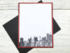 New York City Sky Line Note Cards, New York City Note Cards, Men's Personalized Stationery,  Note Cards, Thank You Cards, Set of 8