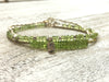 Peridot Bracelet - Peridot Jewelry - August Birthstone - Women's Bracelet - Silver and Peridot - Silver Bracelet - Green Bracelet