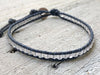 Moonstone Bracelet - Moonstone Wrap - Leather Wrap - Moonstone Jewelry - Om Button - Women's Jewelry - Girlfriend's Gift - Men's Jewelry