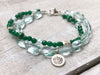 Aquamarine & Jade Bracelet
