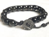 Obsidian Bracelet - Obsidian Jewelry - Obsidian Wrap Bracelet - Black Bracelet - Men's Bracelet - Men's Jewelry - Boyfriend Gift