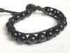 Obsidian Bracelet - Obsidian Jewelry - Obsidian Wrap Bracelet - Black Bracelet - Men's Bracelet - Men's Jewelry - Boyfriend Gift