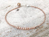 Pearl Bracelet - Pearl Jewelry - June Birthstone  - Rose Gold Bracelet - Women's Bracelet - Champagne Pearls - Girlfriend's Gift