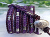Amethyst Purple Five Wrap Bracelet